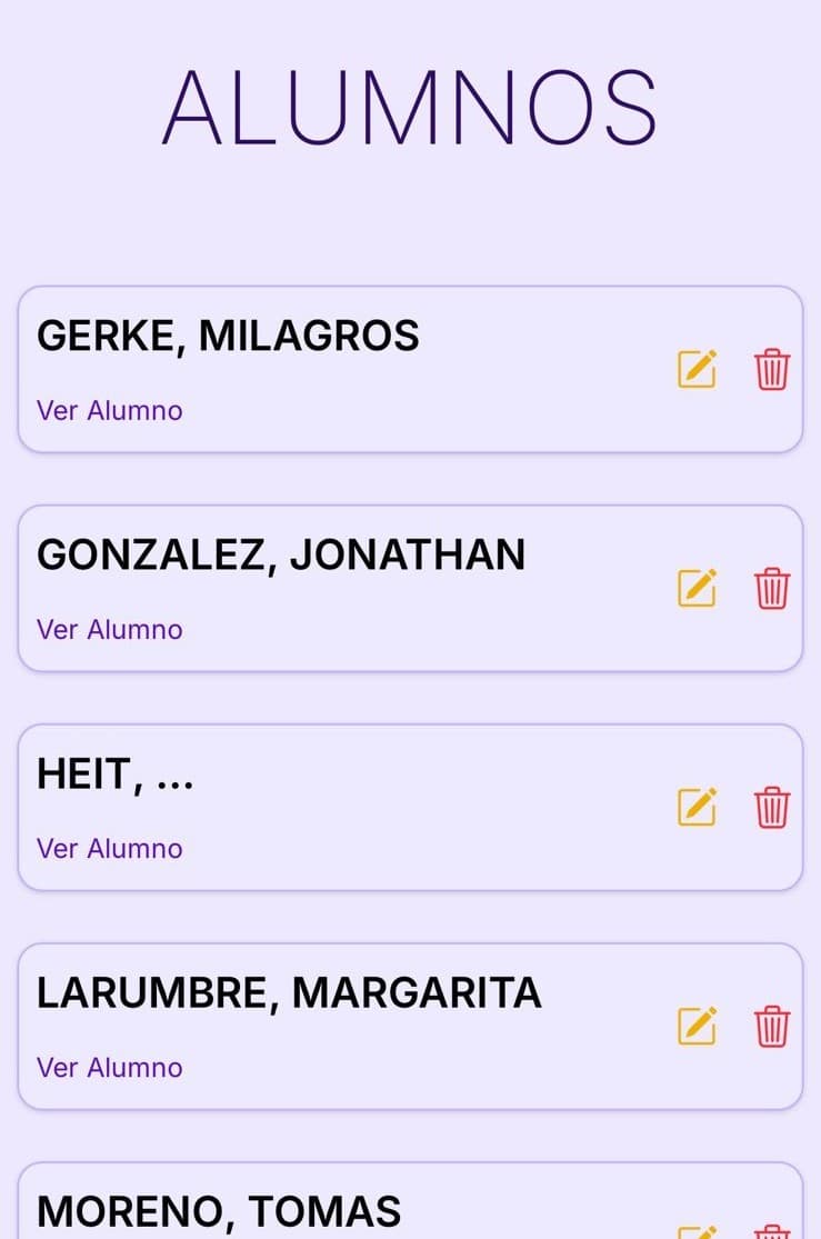 ✔ Admistra tus alumnos con sencillez